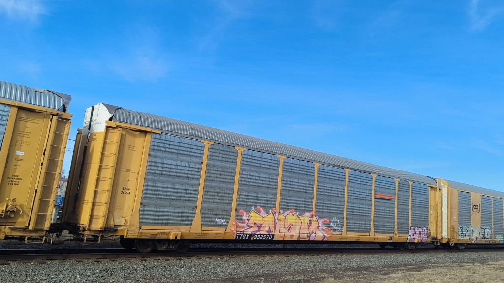 BNSF 26254 (Body) TTGX 952570 (Flat)